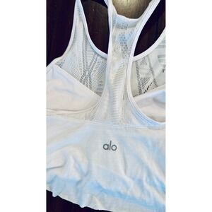 Alo Yoga Tank Top Flowy Racerback Athletic Workout Top White XS